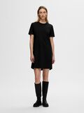 Selected SHORT-SLEEVED MINI DRESS, Black, highres - 16095338_Black_005.jpg