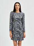 Selected STRUCTURED FLORAL MINI DRESS, Silver, highres - 16084097_Silver_923433_003.jpg