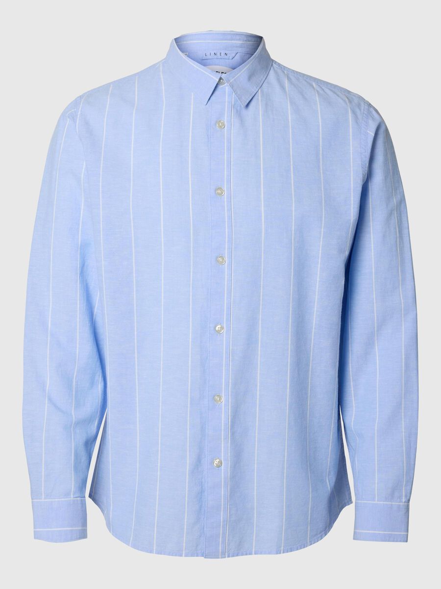 Selected SLIM FIT SHIRT, Cashmere Blue, highres - 16079056_CashmereBlue_847435_001.jpg