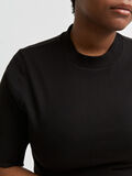 Selected CURVE ORGANIC COTTON T-SHIRT, Black, highres - 16079279_Black_006.jpg