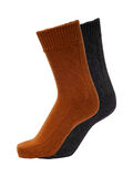 Selected LOT DE 2 CHAUSSETTES, Dark Grey Melange, highres - 16086808_DarkGreyMelange_985473_001.jpg