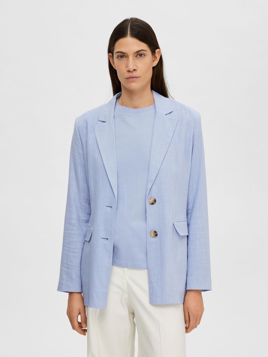 Selected RELAXED FIT BLAZER, Blue Heron, highres - 16089212_BlueHeron_003.jpg