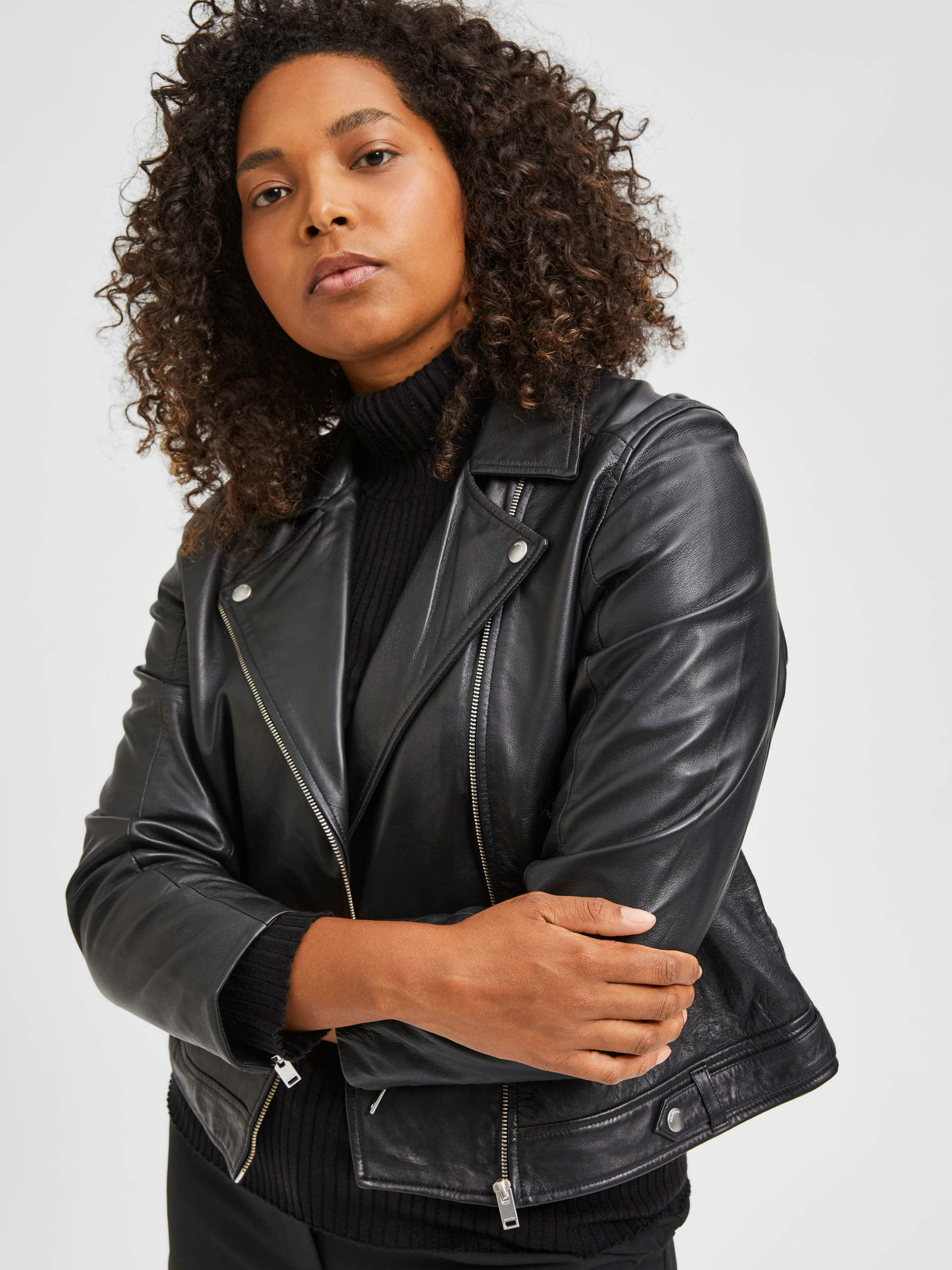 Selected femme biker top leather jacket