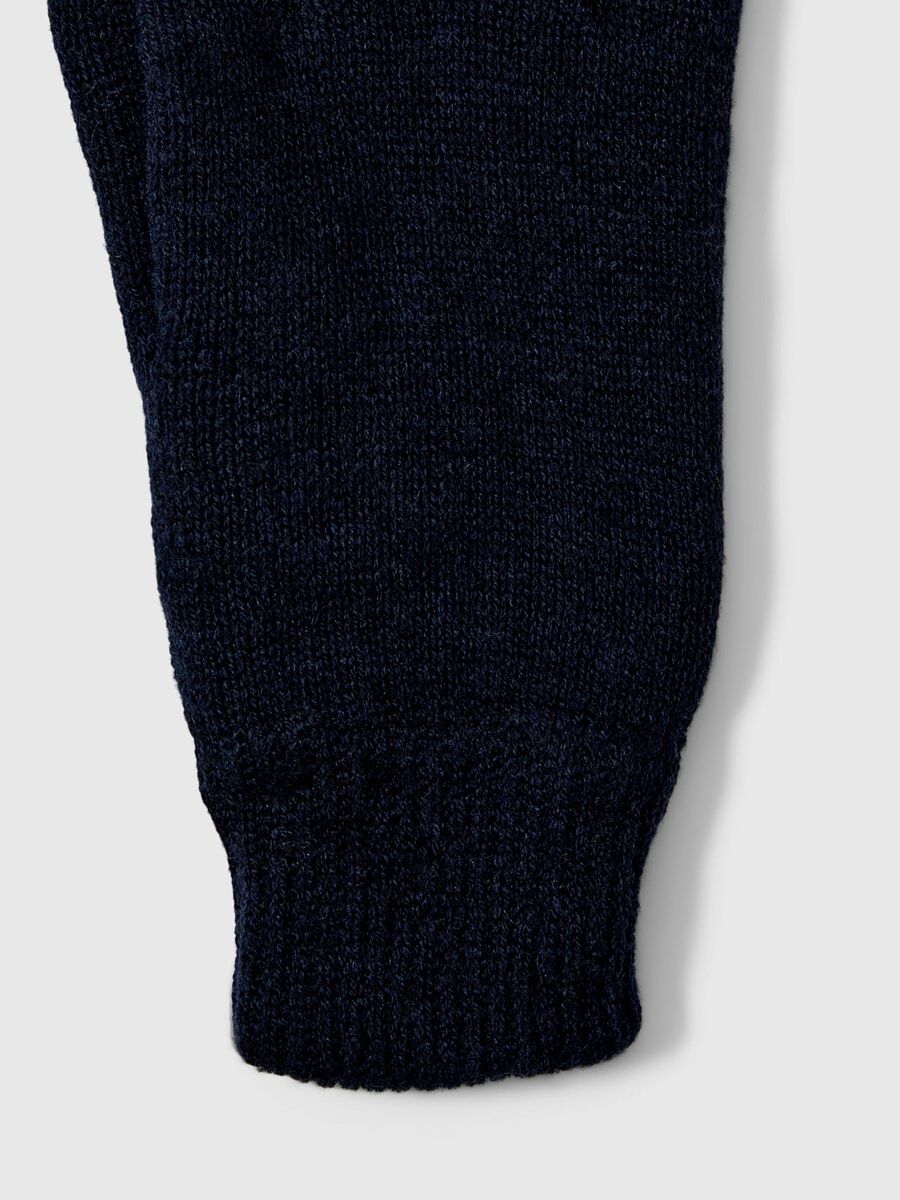 Selected WOOL BLEND RIBBED GLOVES, Sky Captain, highres - 16075405_SkyCaptain_003.jpg
