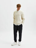 Selected LONG SLEEVED KNITTED V-NECK JUMPER, Jet Stream, highres - 16081072_JetStream_005.jpg