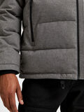 Selected HOODED PUFFER JACKET, Medium Grey Melange, highres - 16077637_MediumGreyMelange_006.jpg