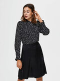 Selected IMPRIMÉ FLEURI PLISSÉ BLOUSE, Black, highres - 16076826_Black_811623_003.jpg