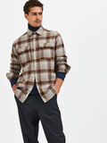 Selected CHECKED SHIRT, Oatmeal, highres - 16086517_Oatmeal_967357_008.jpg