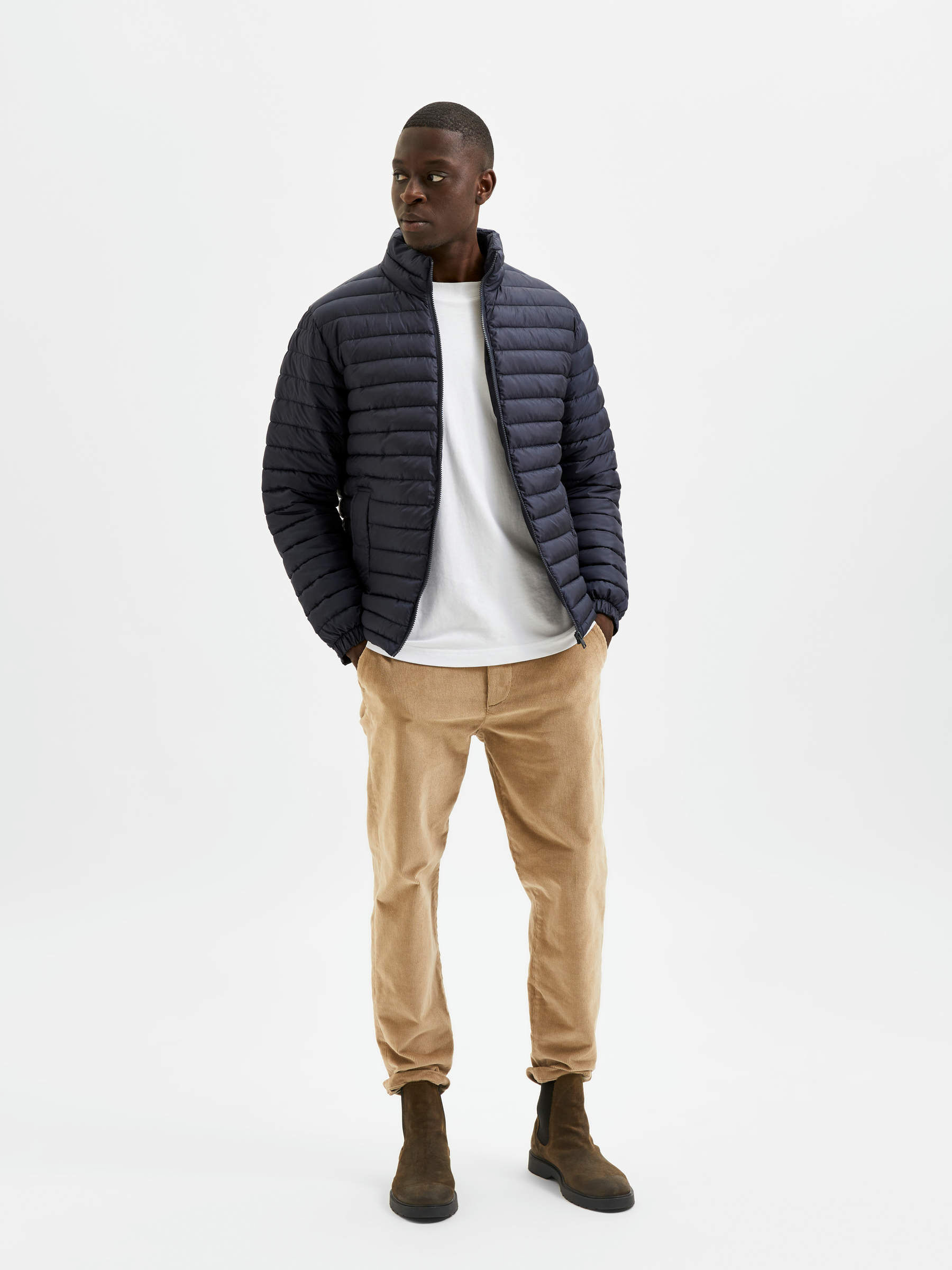 PLASTIC CHANGE JACKET Blue SELECTED HOMME