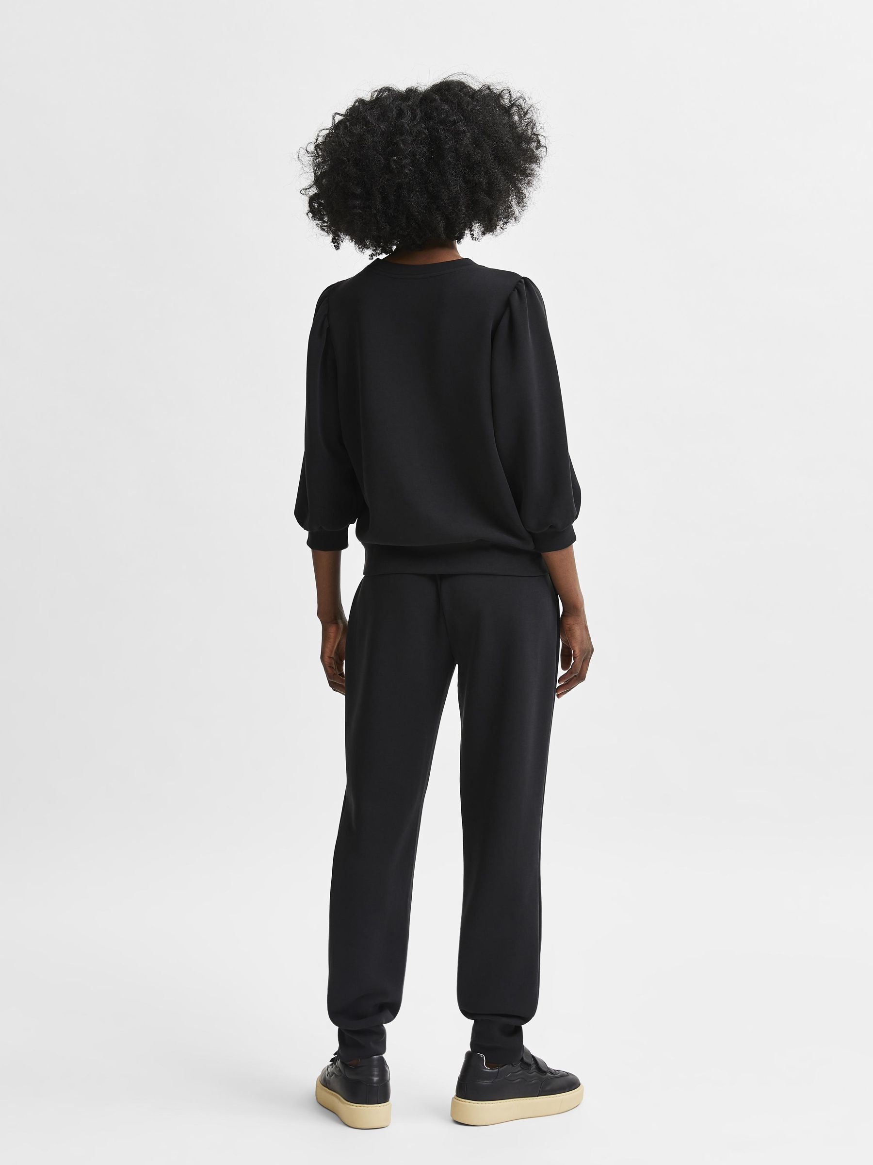 Black HIGH WAIST SOFT SWEATPANTS 