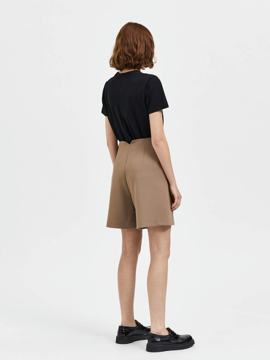 Selected HIGH WAIST SHORTS, Pine Bark, highres - 16084482_PineBark_004.jpg