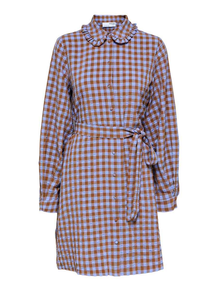CHECKED MINI DRESS