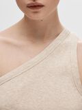 Selected SANS MANCHES HAUT ASYMÉTRIQUE, Oatmeal, highres - 16092974_Oatmeal_1089894_006.jpg