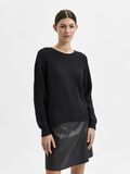 Selected RELAXED FIT KNITTED JUMPER, Black, highres - 16077846_Black_003.jpg