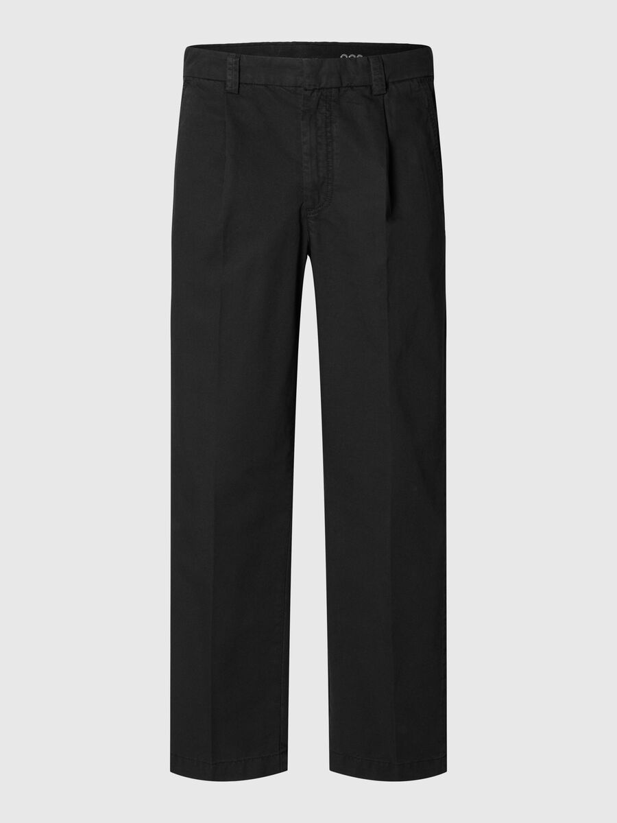 Selected 220 LOOSE FIT CHINOS, Black, highres - 16094568_Black_001.jpg