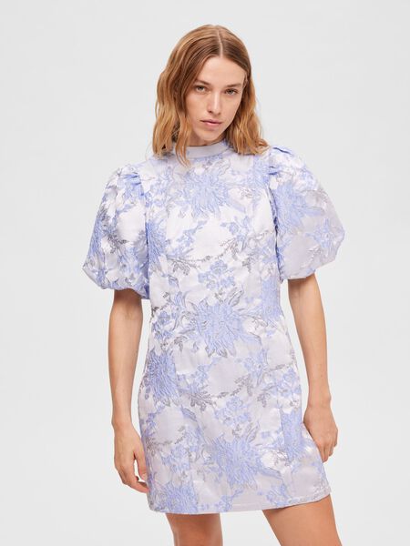 Selected FLORAL JACQUARD MINI DRESS, Lavender Lustre, highres - 16093061_LavenderLustre_003.jpg