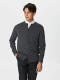 Selected DE LANA MERINO - CHAQUETA DE PUNTO, Medium Grey Melange, highres - 16058067_MediumGreyMelange_003.jpg