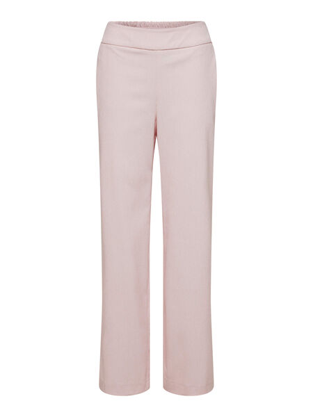 Selected RIBBED STRAIGHT LEG TROUSERS, Chalk Pink, highres - 16087371_ChalkPink_001.jpg