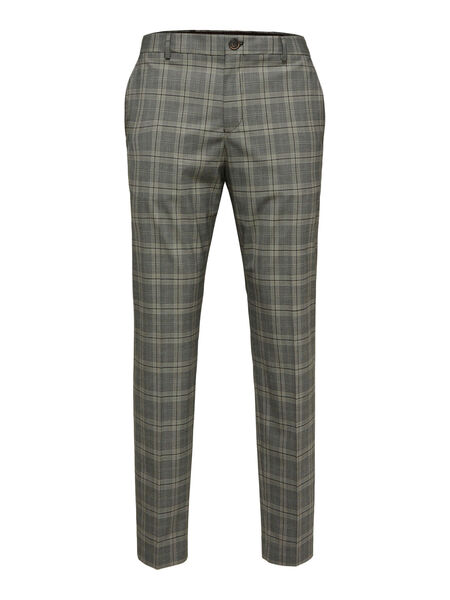 Selected 175 SLIM FIT CHECKED TROUSERS, Brownie, highres - 16086848_Brownie_971100_001.jpg