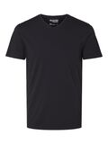 Selected COL EN V T-SHIRT, Black, highres - 16073458_Black_001.jpg