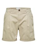 Selected CLASSIC CHINO SHORTS, Pure Cashmere, highres - 16087639_PureCashmere_001.jpg