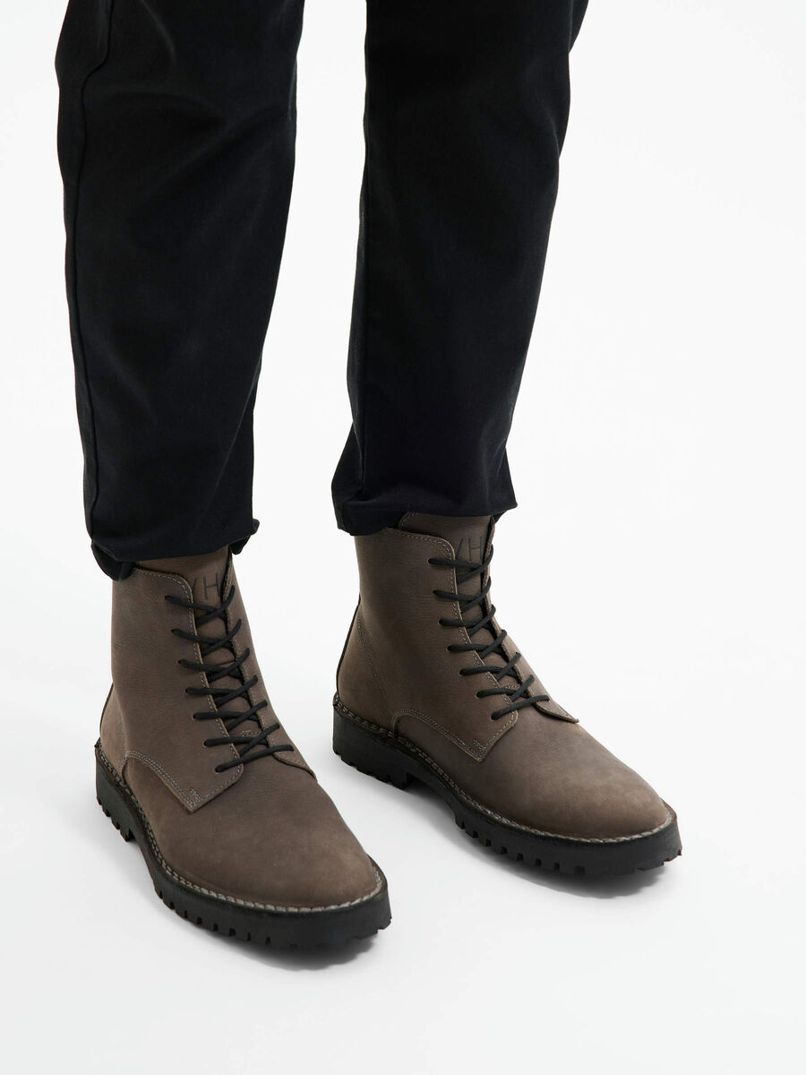 Selected AVEC LACETS BOTTES, Dark Grey, highres - 16081315_DarkGrey_003.jpg