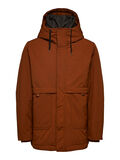 Selected HOODED PARKA - JACKET, Smoked Paprika, highres - 16074926_SmokedPaprika_001.jpg