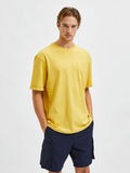 Selected COL RAS DE COU T-SHIRT, Misted Yellow, highres - 16083402_MistedYellow_003.jpg