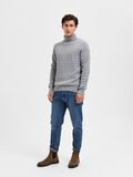 Selected KABELSTRIK PULLOVER, Medium Grey Melange, highres - 16077218_MediumGreyMelange_005.jpg