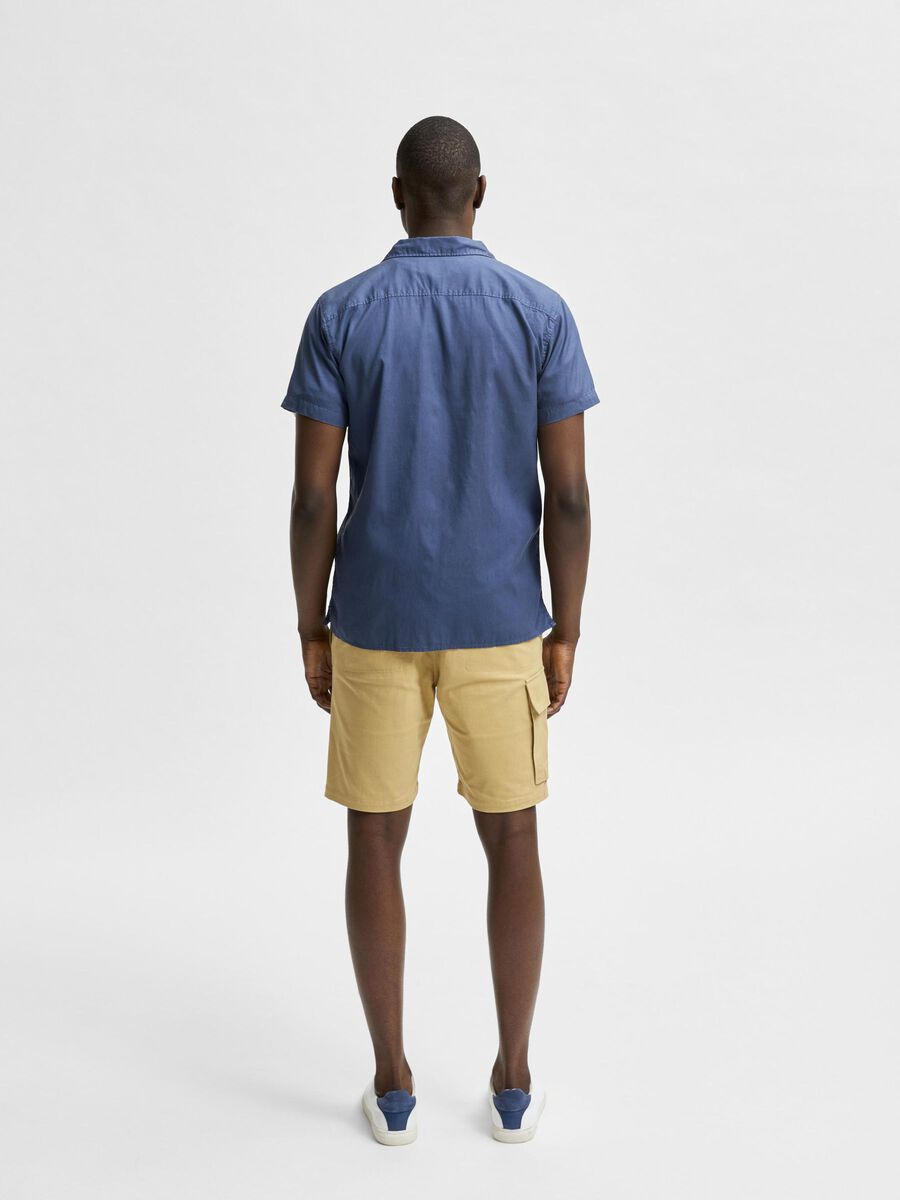 Selected ØKOLOGISK BOMULD-TENCEL™ LYOCELL SKJORTE, Insignia Blue, highres - 16078981_InsigniaBlue_004.jpg