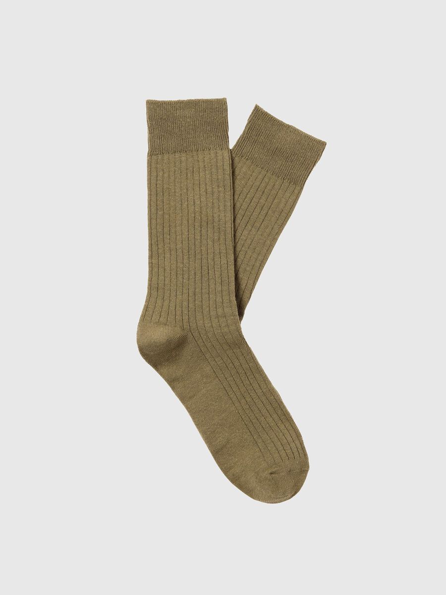 Selected RIBBED SOCKS, Vetiver, highres - 16081851_Vetiver_001.jpg