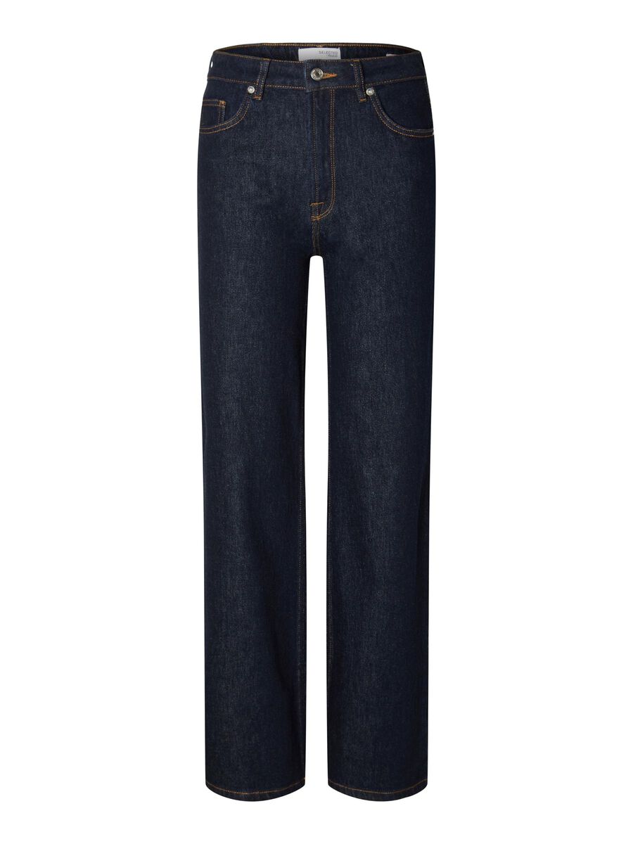 Selected JEANS WIDE FIT, Dark Blue Denim, highres - 16091183_DarkBlueDenim_001.jpg
