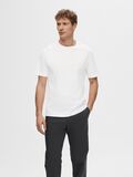 Selected KORTÆRMET AFSLAPPET FIT T-SHIRT, Bright White, highres - 16077385_BrightWhite_003.jpg