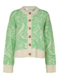 Selected PRINTED KNITTED CARDIGAN, Absinthe Green, highres - 16089158_AbsintheGreen_1015522_001.jpg