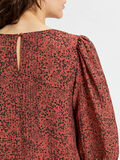 Selected PLEATED VOLUMINOUS SLEEVES TOP, Chili Oil, highres - 16081202_ChiliOil_881697_006.jpg