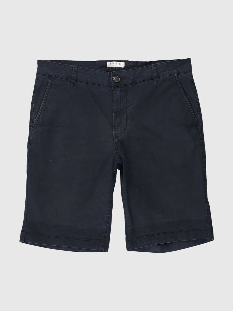 Selected SLHPARIS REGULAR FIT CHINOSHORTS, Black, highres - 80000406_Black_001.jpg