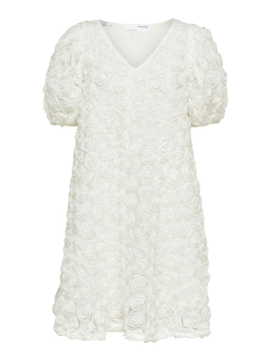 Selected BLOMSTRET KORT KJOLE, Bright White, highres - 16084979_BrightWhite_001.jpg