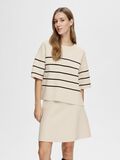 Selected SHORT-SLEEVED KNITTED TOP, Birch, highres - 16092337_Birch_1077924_003.jpg