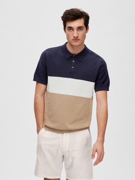 Selected STRIPED POLO SHIRT, Sky Captain, highres - 16088615_SkyCaptain_1005510_003.jpg