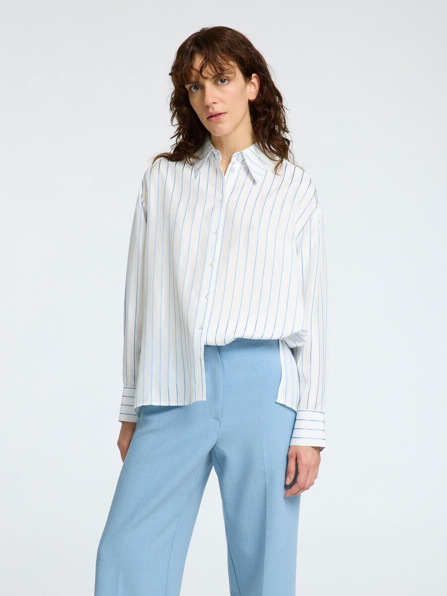 Selected REGULAR FIT STRIPED SHIRT, Bright White, highres - 16095860_BrightWhite_1145397_003.jpg