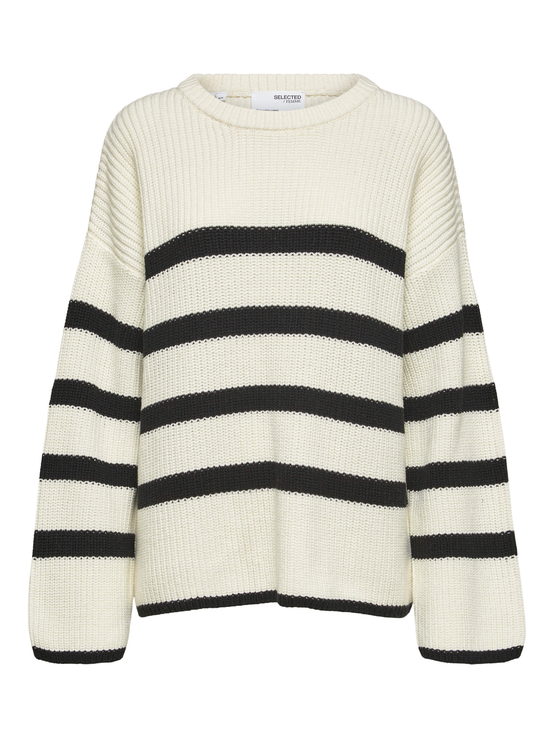 Selected Femme Slfbloom Jumper Snow, Women's, Size: 16, White