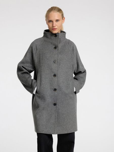 Selected LAINE MÉLANGÉE MANTEAU, Medium Grey Melange, highres - 16090129_MediumGreyMelange_003.jpg