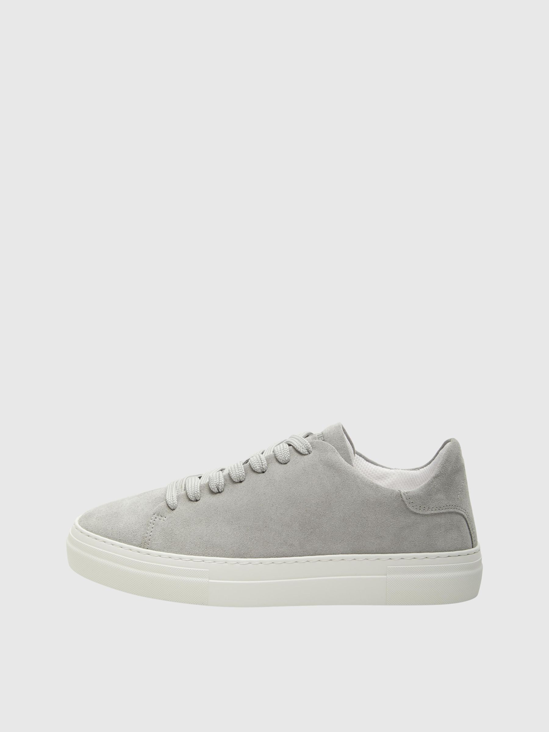 CHUNKY SUEDE TRAINERS Grey SELECTED HOMME
