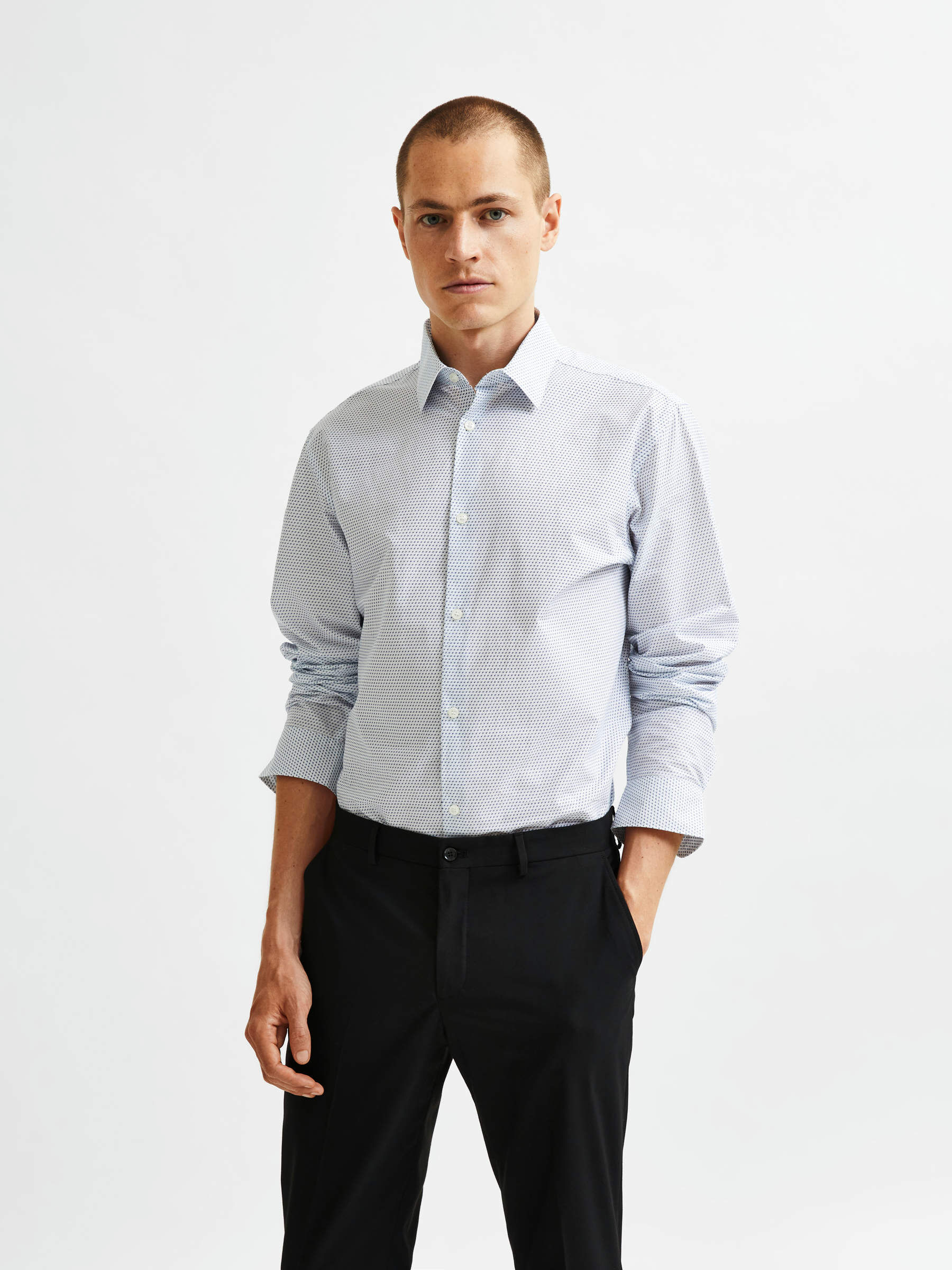 All-over print formal shirt | Selected