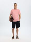 Selected ZIPPER POLO SHIRT, Rose Tan, highres - 16079026_RoseTan_008.jpg