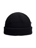 Selected RIBBED WOOL BEANIE, Black, highres - 16085200_Black_002.jpg