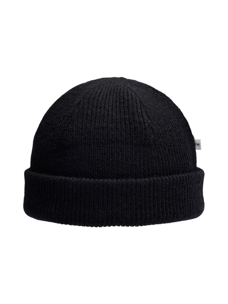 Selected RIBBED WOOL BEANIE, Black, highres - 16085200_Black_002.jpg