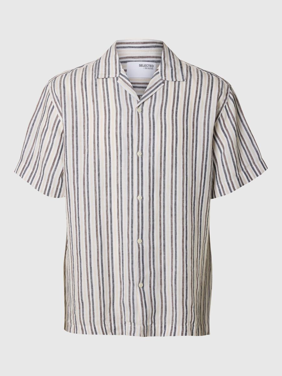 Selected CAMICIA A MANICHE CORTE, Bright White, highres - 16096908_BrightWhite_1165917_001.jpg