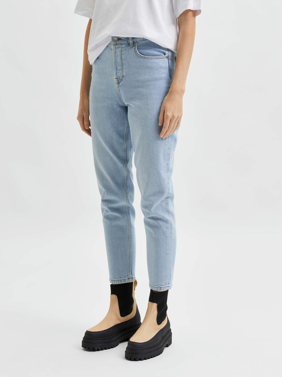 Selected TAILLE HAUTE JEAN MOM, Light Blue Denim, highres - 16082931_LightBlueDenim_003.jpg