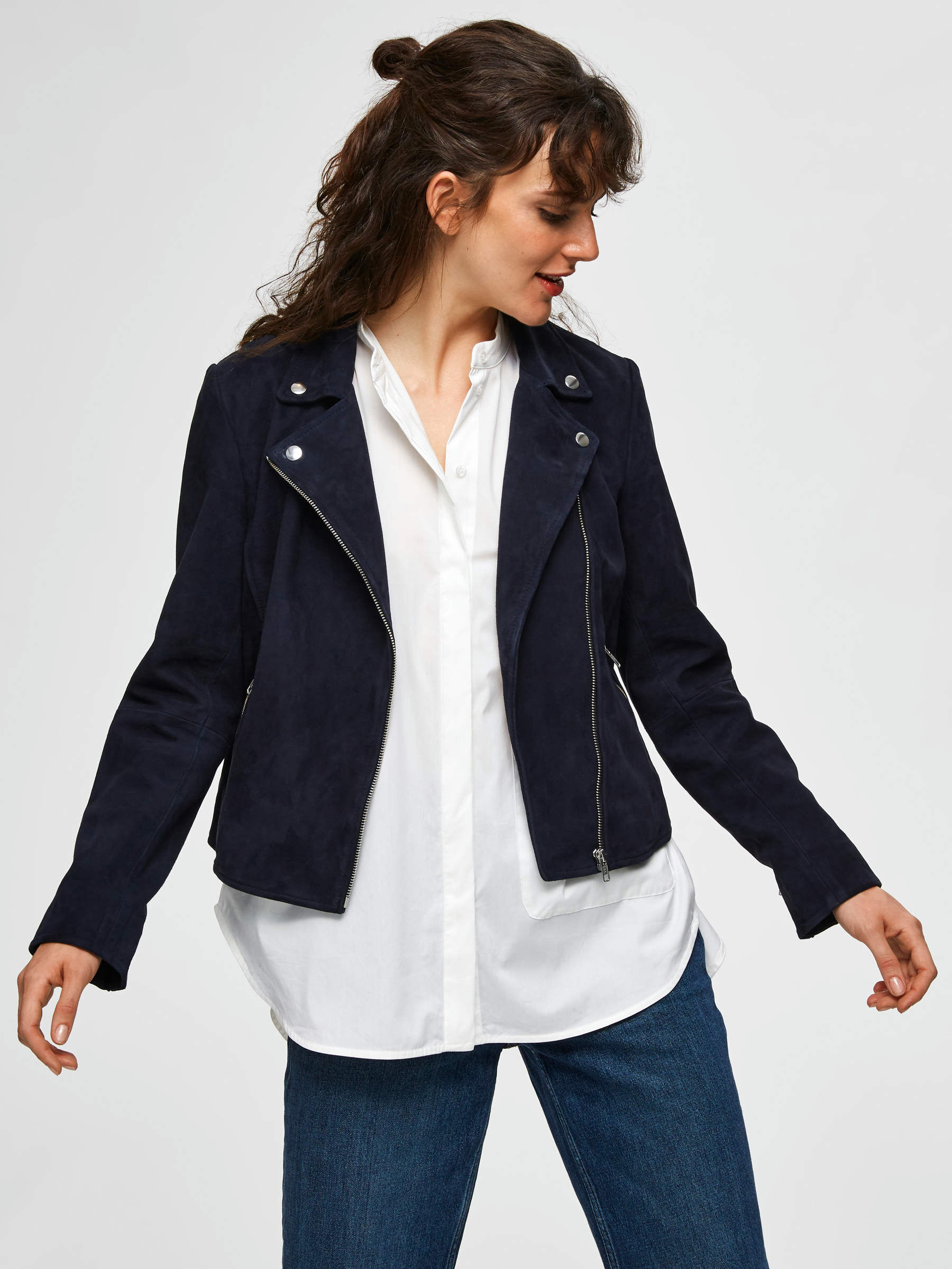 Selected femme suede jacket hot sale